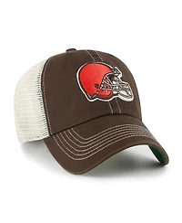 '47 Brand Men's Brown/Natural Cleveland Browns Trawler Trucker Clean Up Adjustable Hat