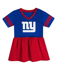 Outerstuff Girls Toddler Royal New York Giants Stadium Lights Fashion Jersey Dress