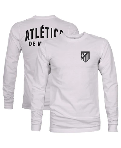 1863FC Men's Silver Atletico de Madrid Team Arch Long Sleeve T-Shirt
