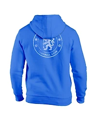 1863FC Men's Blue Chelsea Wordmark Fleece Pullover Hoodie
