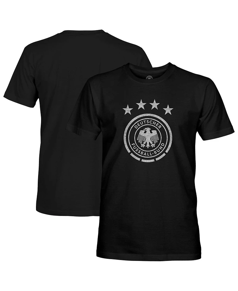 1863FC Men's Black Germany National Team Mono Badge T-Shirt