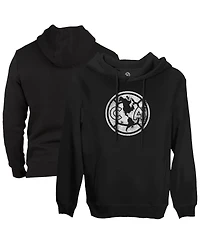 1863FC Men's Black Club America Mono Badge Fleece Pullover Hoodie Sweatshirt