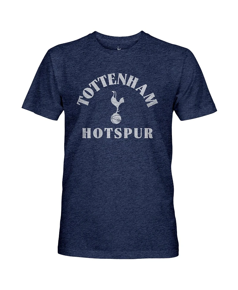 1863FC Men's Navy Tottenham Hotspur Team Arch Vintage Tri-Blend T-Shirt