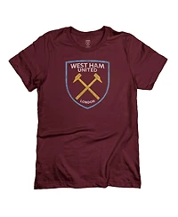 1863FC Men's Claret West Ham United Color Badge T-Shirt