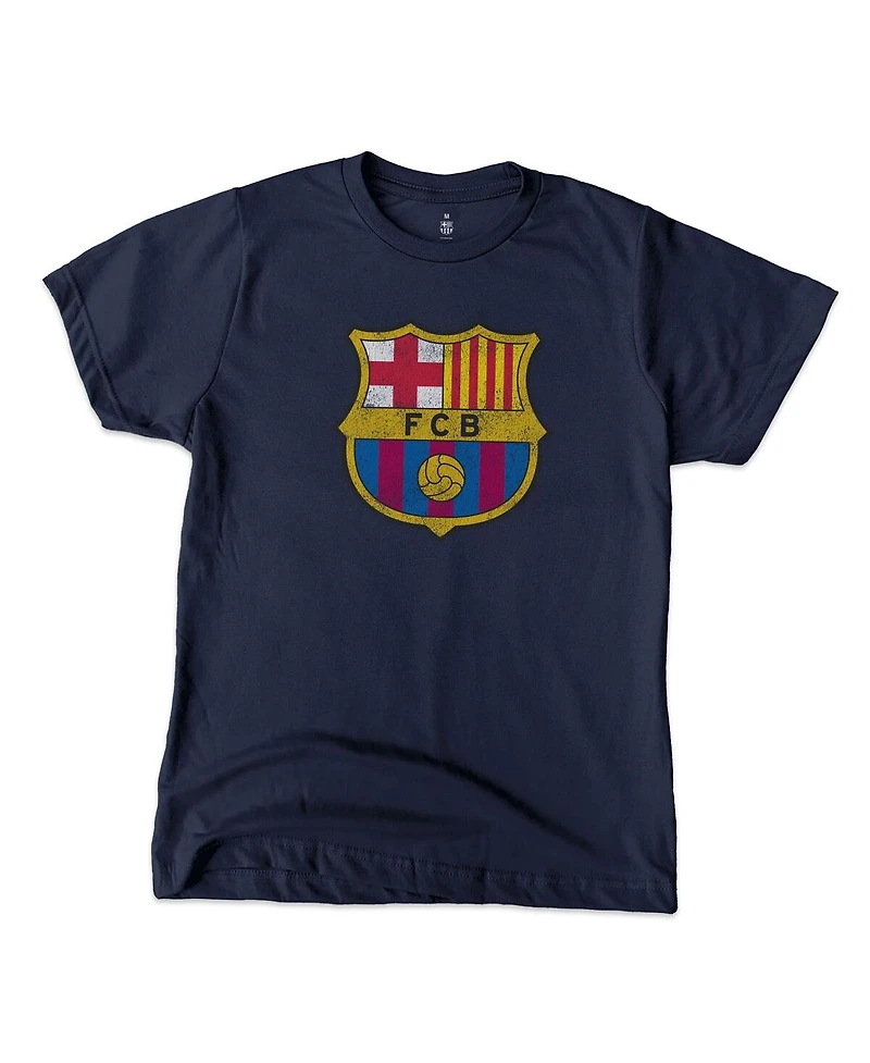 1863FC Big Boys and Girls Navy Barcelona Color Badge T-Shirt
