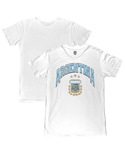 1863FC Men's White Argentina National Team Retro Wordmark T-Shirt