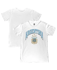 1863FC Men's White Argentina National Team Retro Wordmark T-Shirt