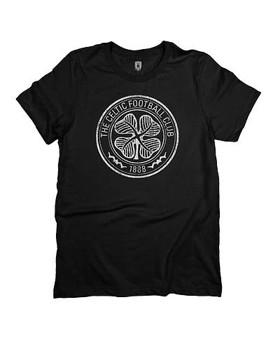 1863FC Men's Black Celtic Mono Badge T-Shirt