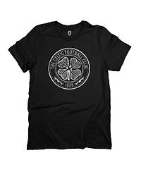 1863FC Men's Black Celtic Mono Badge T-Shirt