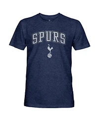 1863FC Men's Heather Navy Tottenham Hotspur Wordmark Twisted Tri-Blend Slub T-Shirt