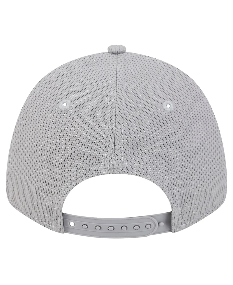 New Era Big Boys and Girls Gray Cincinnati Bengals Main 9FORTY Adjustable Hat