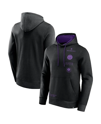 Fanatics Men's Black Orlando City Sc Halftime Pullover Hoodie