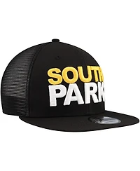 New Era Men's Black South Park 9FIFTY Snapback Trucker Hat