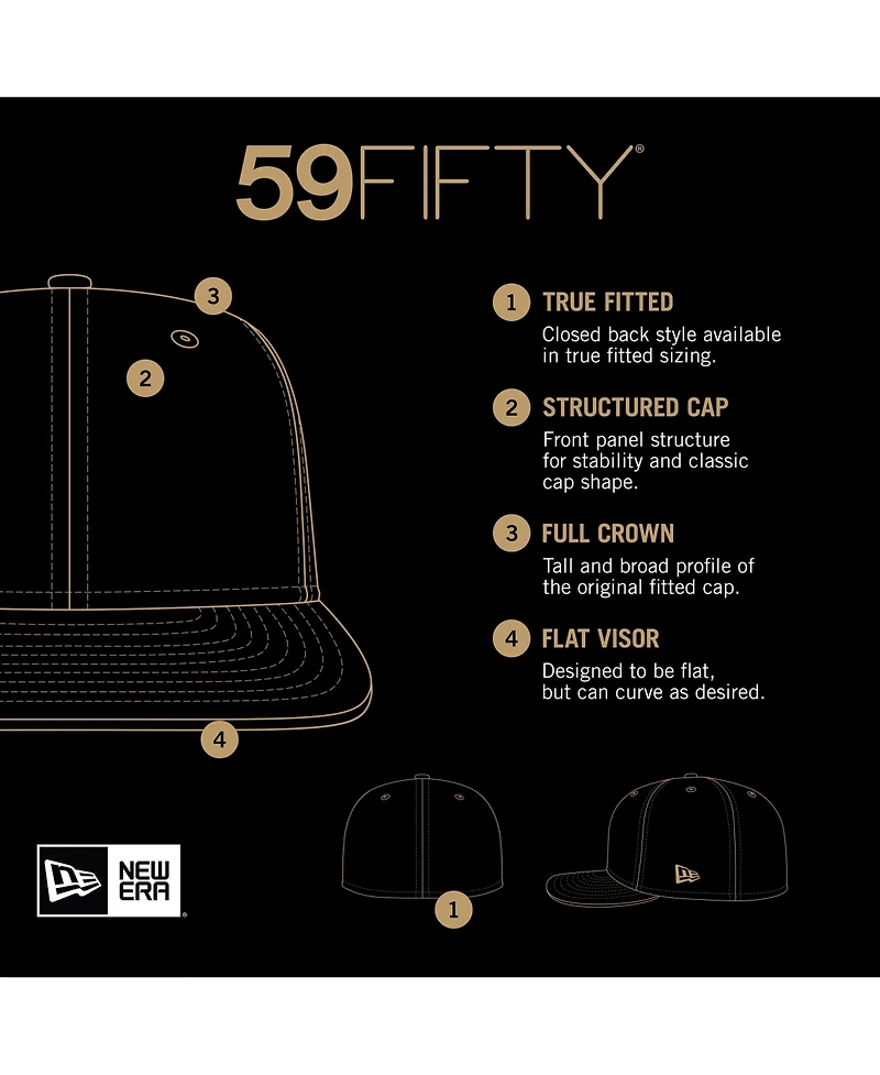 New Era Men's Royal New York Giants Chain Stitch Heart 59FIFTY Fitted Hat