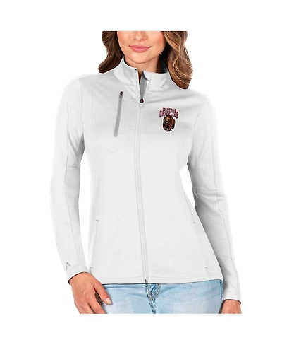 Antigua Women's White/Silver Montana Grizzlies Generation Full-Zip Jacket