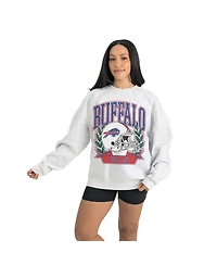 Gameday Couture Women's Gray Buffalo Bills Heritage Premium Fleece Pullover Sweatshirt