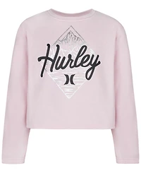 Hurley Girls 7-16 Lurex Fleece Crewneck Sweatshirt