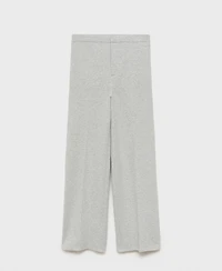 Mango Women's Elastic Waist Straight-Fit Pants