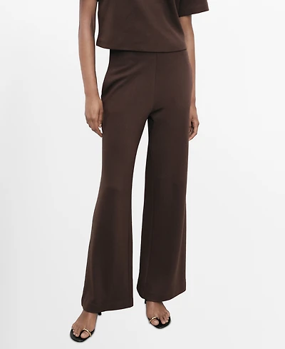 Mango Women's Straight-Fit Cotton Pants