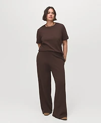 Mango Women's Straight-Fit Cotton Pants