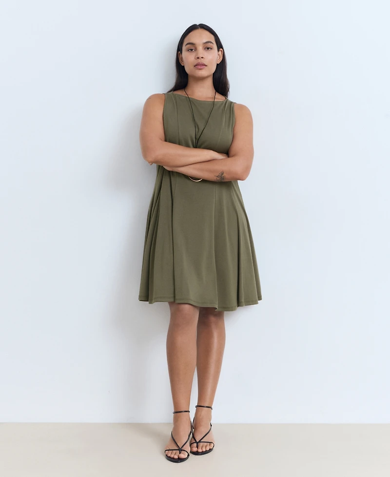 Mango Women's Short Flared Dress