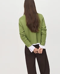 Mango Women's Perkins Neck Knitted Sweater