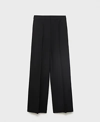 Mango Women's Straight Mid-Rise Suit Pants