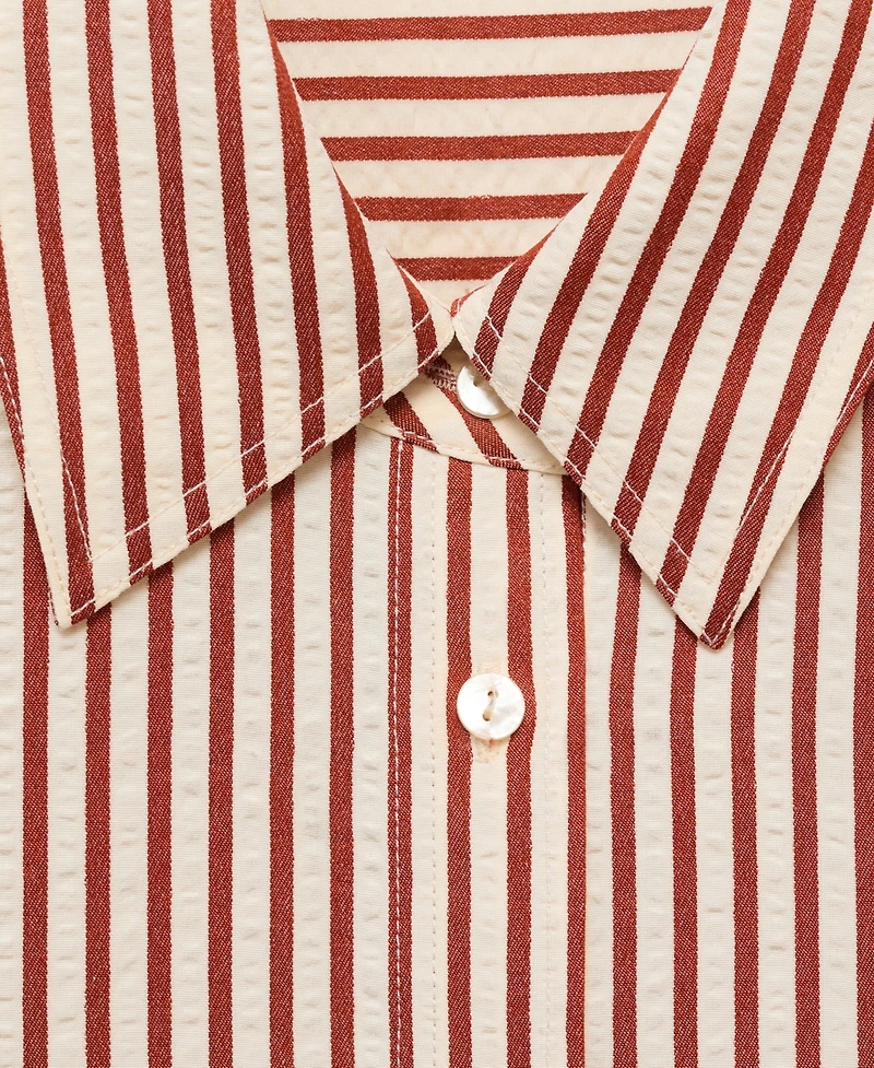 Mango Women's Striped Straight Shirt