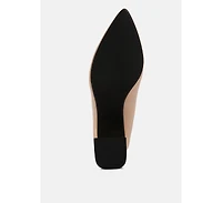 Casey Metallic Detail Block Heel Pumps Women