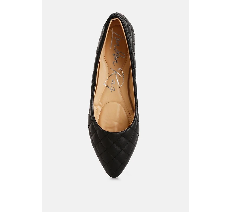 Rikhani Quilted Detail Ballet Flats Women