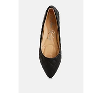 Rikhani Quilted Detail Ballet Flats Women