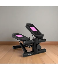 Slickblue Mini Stepper with Resistance Bands and Adjustable Height for Exercise at Home