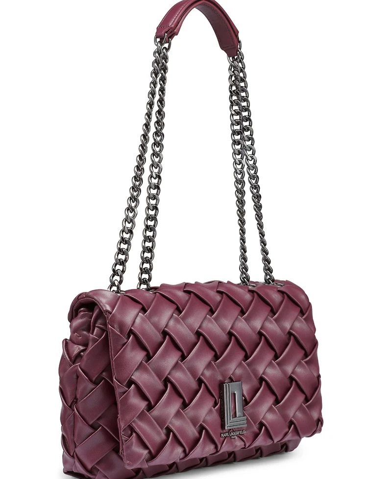 Karl Lagerfeld Paris Lafayette Leather Shoulder Bag
