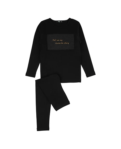 NoggiWear Kids Linen Patch Loungewear Set