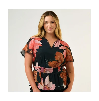 Estelle Plus Elena Waisted Top