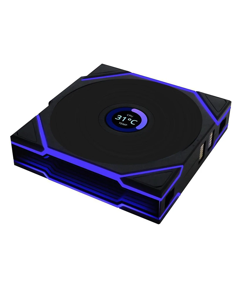 Lian-Li Uni Fan Tl Wireless 1.6" Lcd 120mm Argb Case Fan, Black