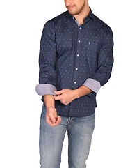Tailorbyrd Men's Multi Byrds Long Sleeve Shirt