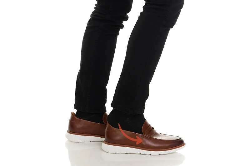Marc Joseph New York Men's Empire Street Hands-Free Slip On Technology Lightweight Penny Loafers