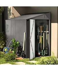 Aecojoy 4'x7' Lean to Shed Outdoor Storage