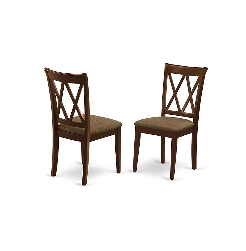 East West Furniture Dining Room Set Mahogany, OXCL5-mah-c