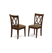 East West Furniture Dining Room Set Mahogany, OXCL5-mah-c