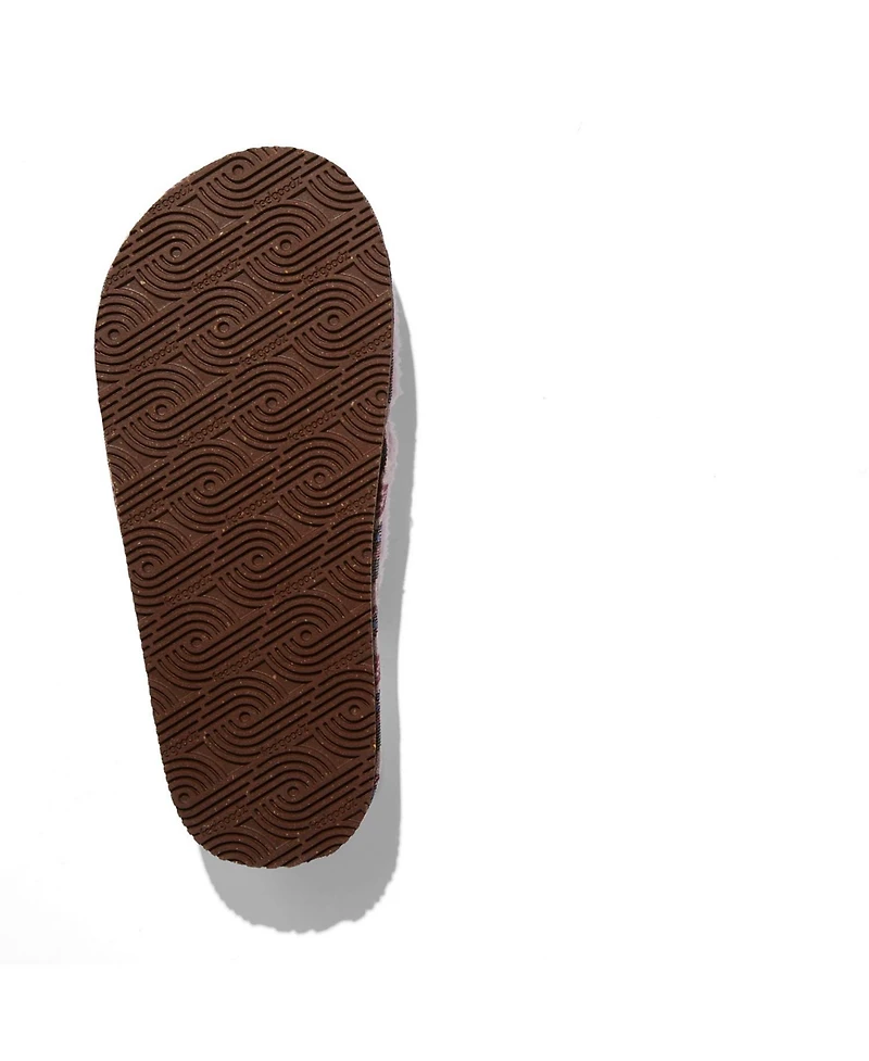 Feelgoodz Women s Equinox Sherpa Cross-Strap Slippers / House Shoes