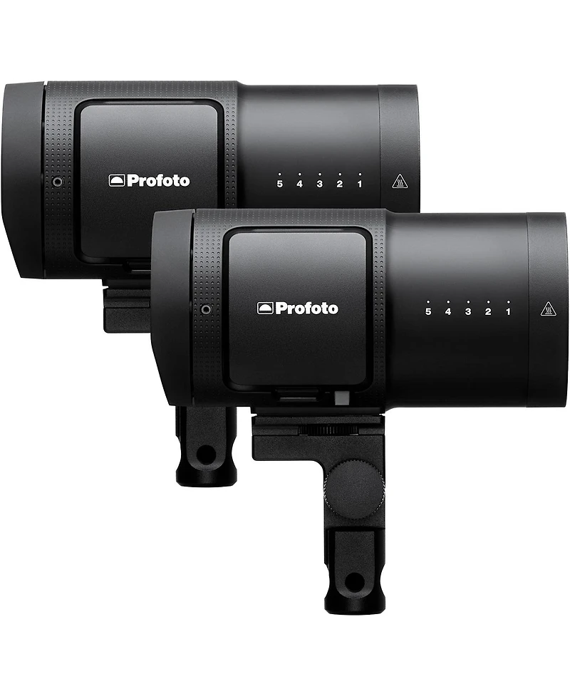 Profoto B20 250W Off Camera Flash Head Duo Kit, Bundle with Extra Li-Ion Battery, 2x 9.5' Air-Cushioned Light Stand