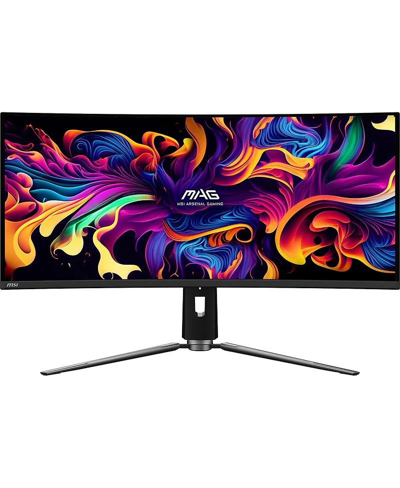 Msi Mag 341CQP Qd-oled 34" 21:9 Uwqhd 175Hz Curved Oled Hdr Gaming Monitor, Metallic Black