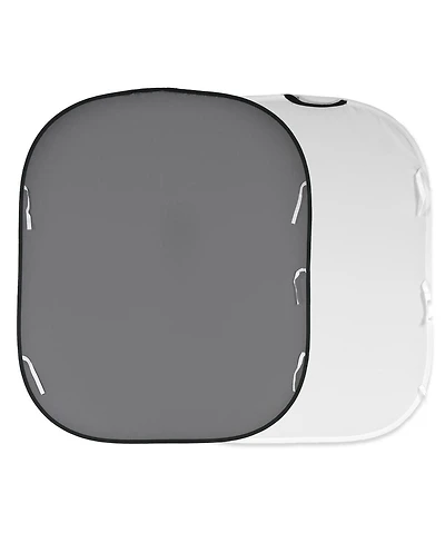 Manfrotto 6x7' Collapsible Background, White/Mid Gray