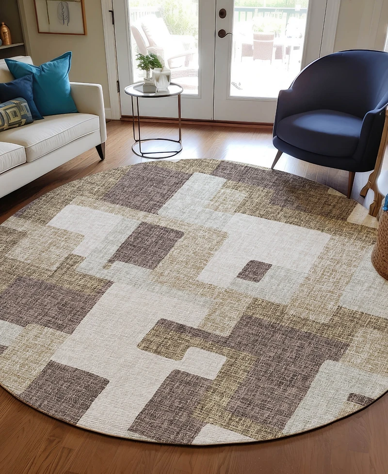 Dalyn Portico Washable PO3 8'x8' Round Area Rug