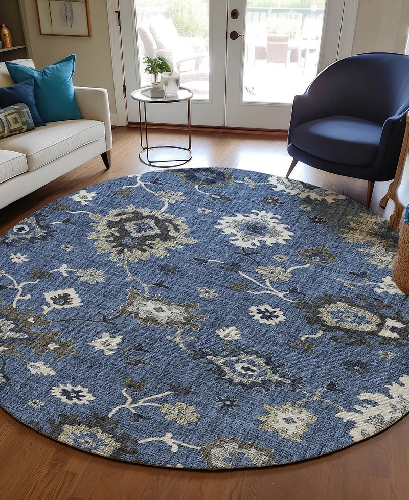 Dalyn Portico Washable PO6 8'x8' Round Area Rug