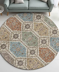 Dalyn Silk Road Washable SR7 8'x8' Round Area Rug