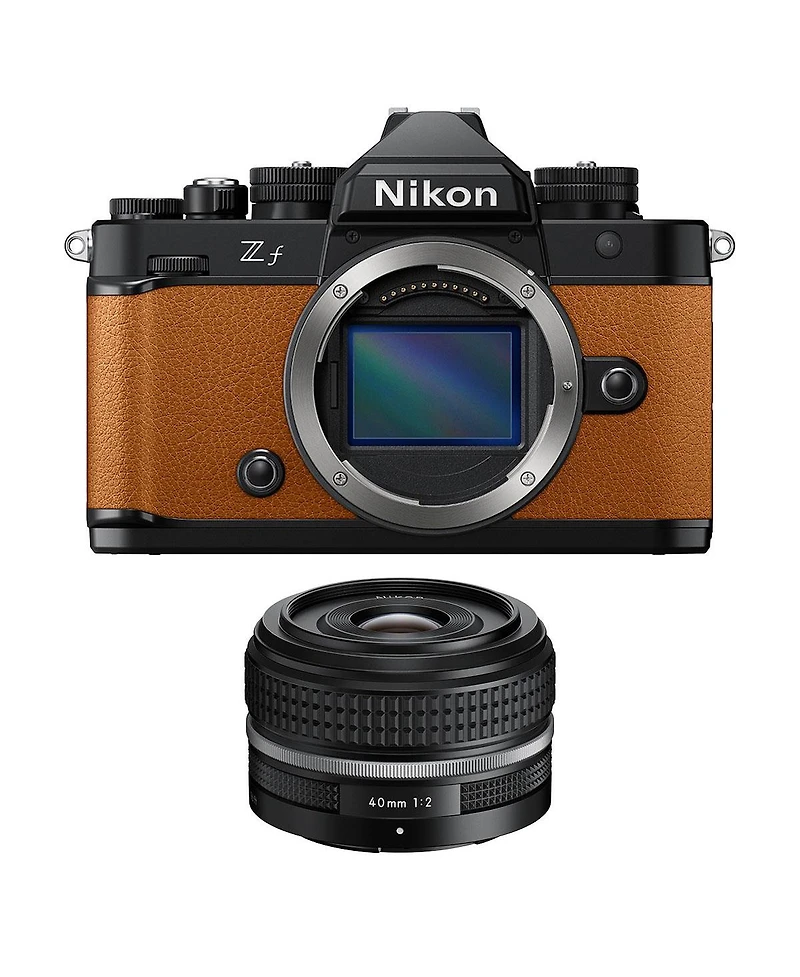 Nikon Z f Mirrorless Camera, Orange, with Nikkor Z 40mm f/2 Se Lens