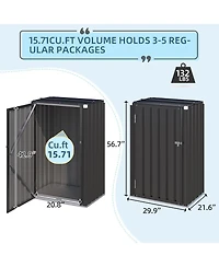 Aecojoy Outdoor Storage Cabinet & Package Delivery Boxes